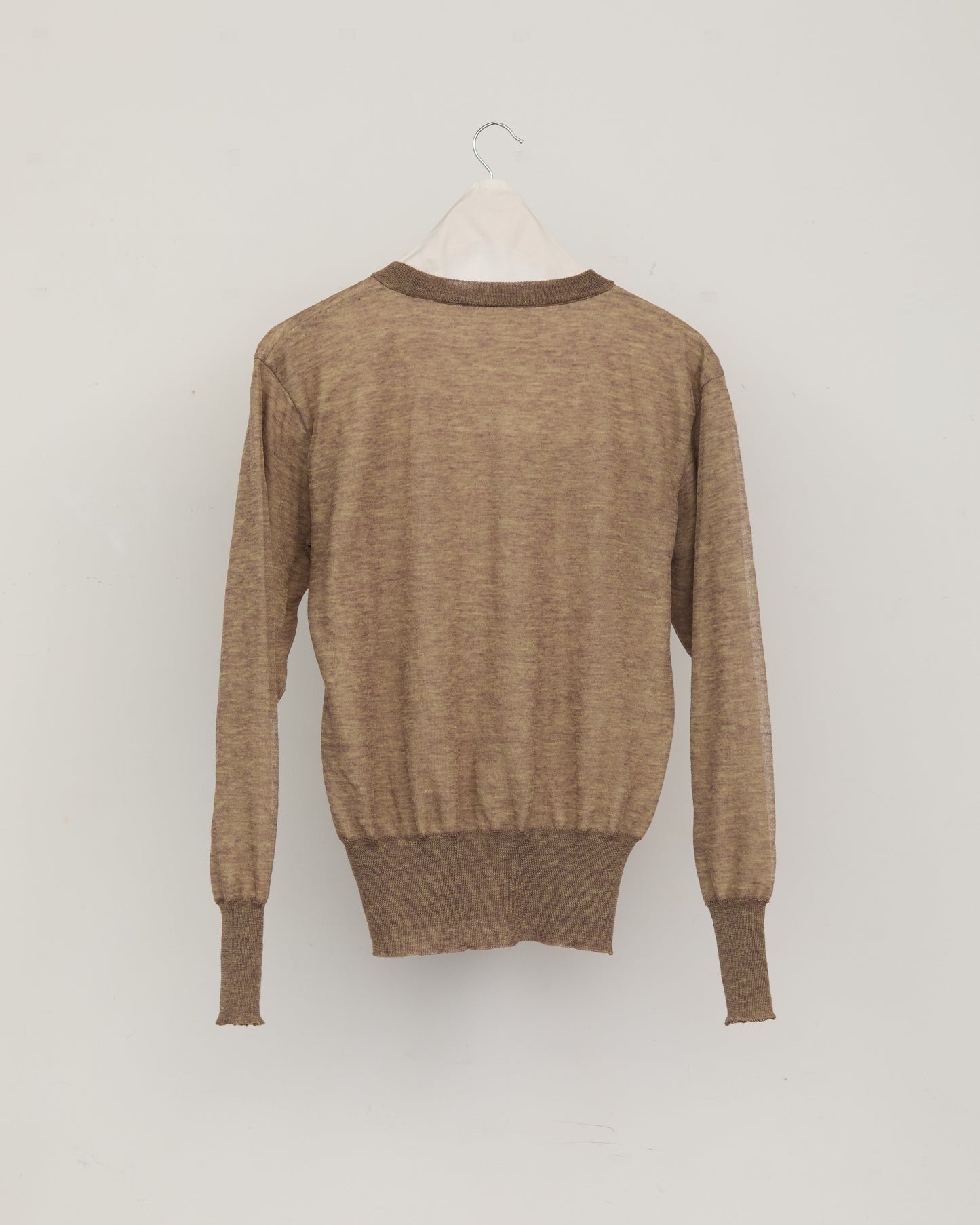 DOUBLE FACE LETTER KNIT PULLOVER