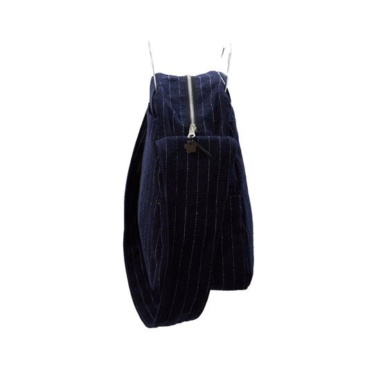 METAL HANDLE SHOULDER BAG