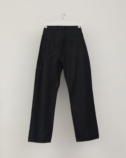MODERN DENIM PANTS  BLACK