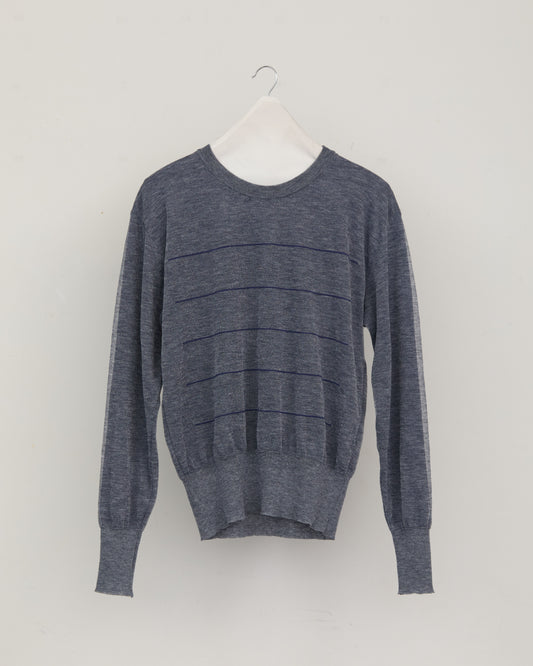 DOUBLE FACE LETTER KNIT PULLOVER