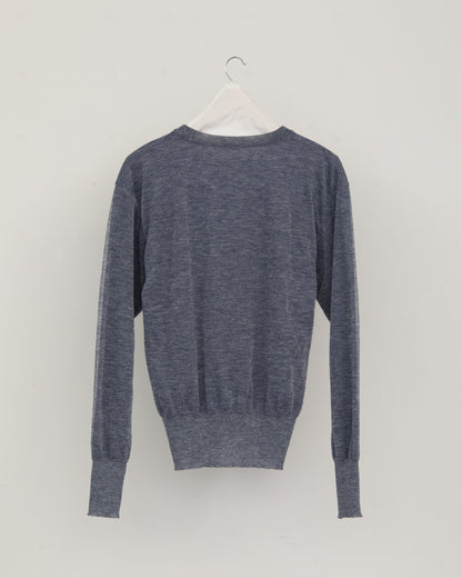 DOUBLE FACE LETTER KNIT PULLOVER
