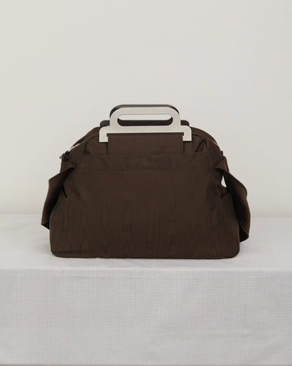 METAL HANDLE SHOULDER BAG